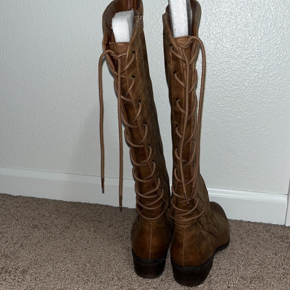Brown Knee Boots. Never Worn - Picture 2 of 3